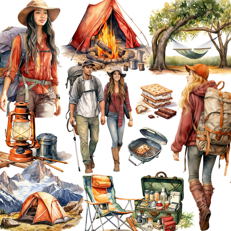 Garden Journal Planner - 20 stks/pak Outdoor Camping Sticker DIY