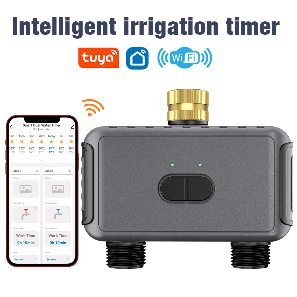 Smart Garden At Home - Tuya WiFi Water Timer Smart 2-uitgangen