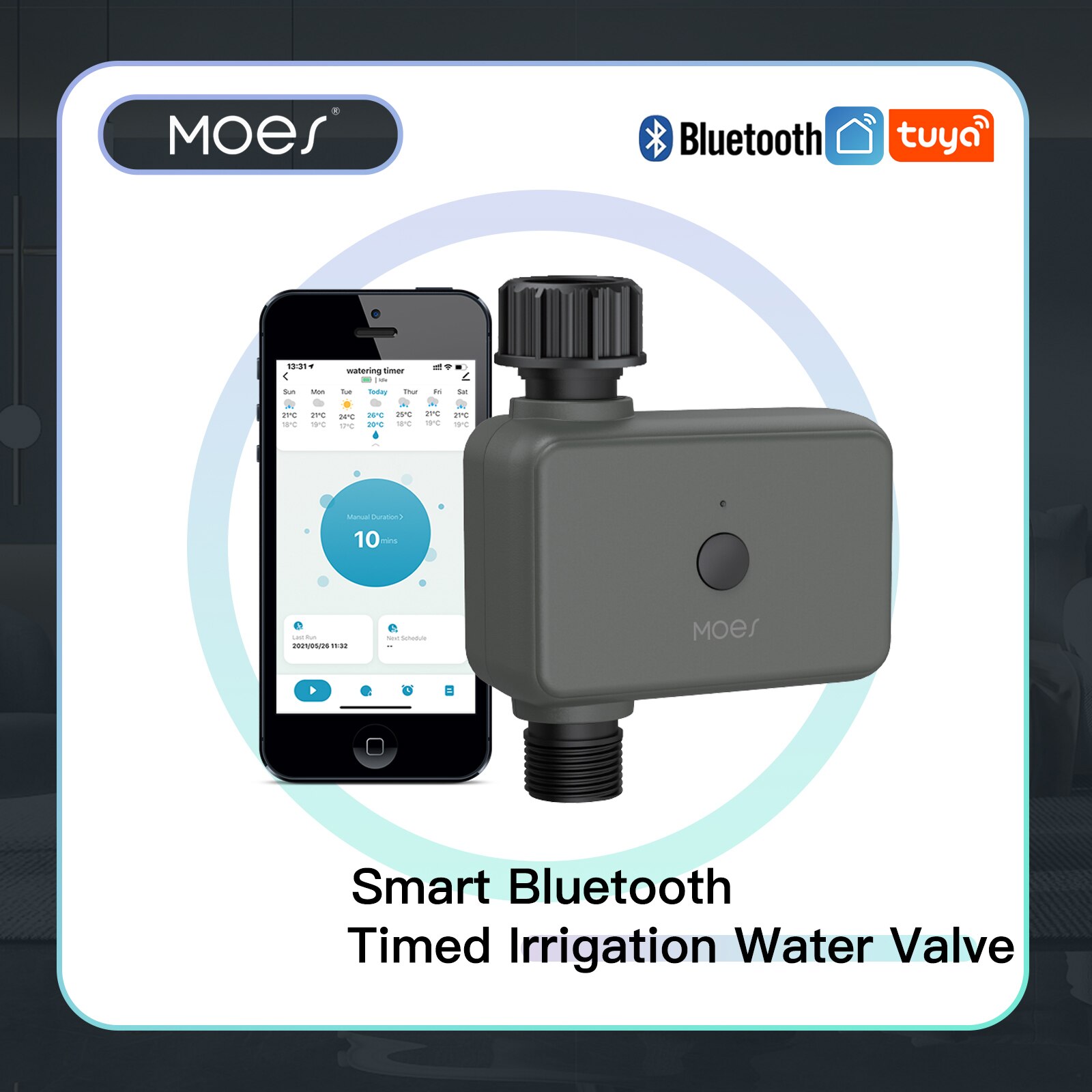 Smart Garden Watering - Moes Smart Tuya Bluetooth Watertimer Regen