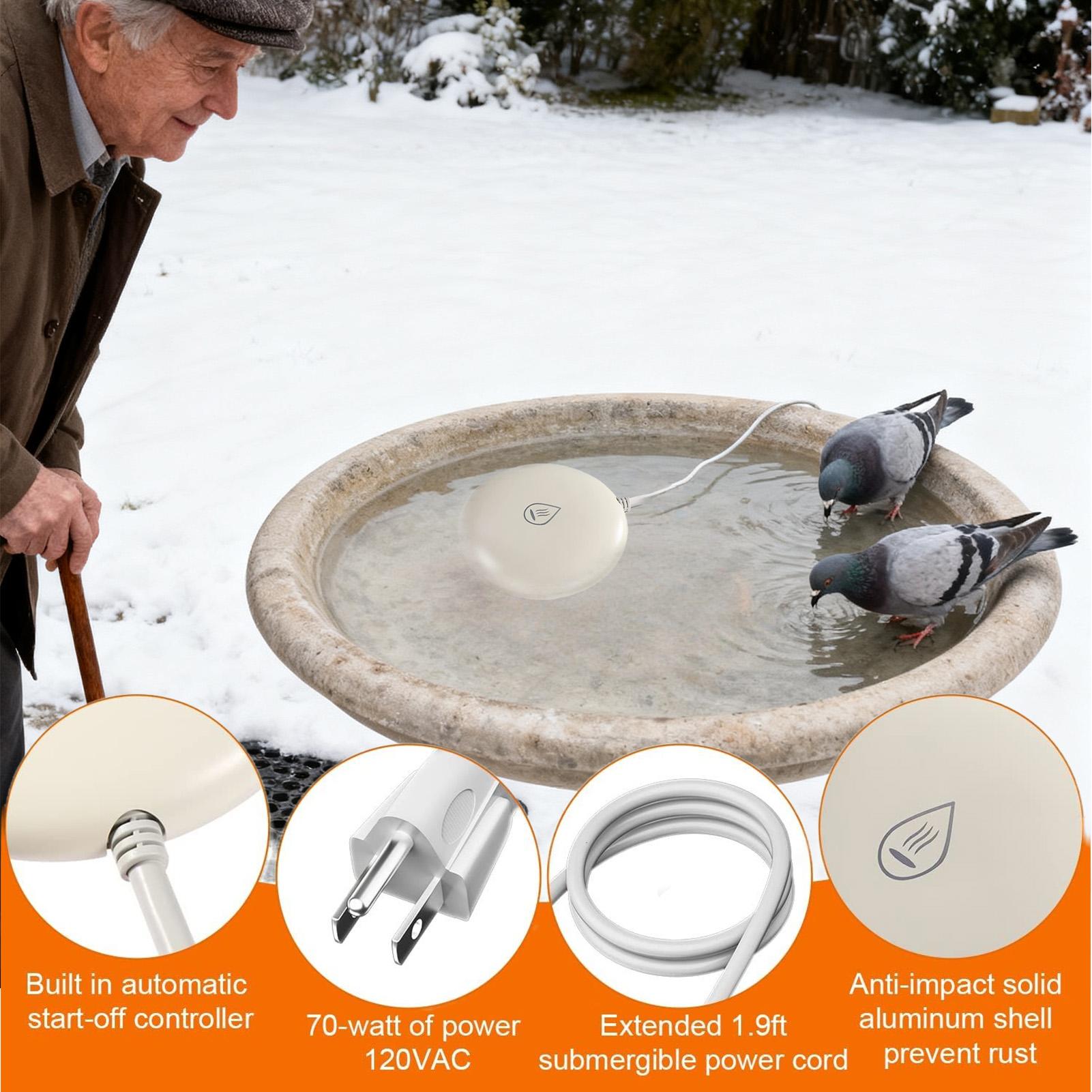 Smart Garden Bird Bath - Vogelbadverwarmer Smart Waterer Deicer voor de