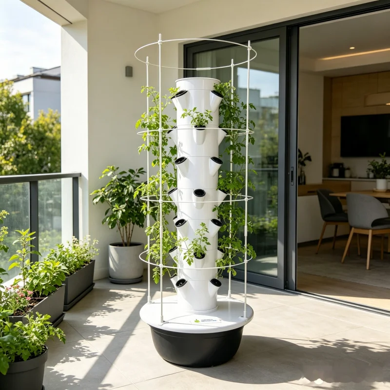 Smart Garden Vertical Planter - 9-laags hydroponische toren voor binnen, groenteplantenbak