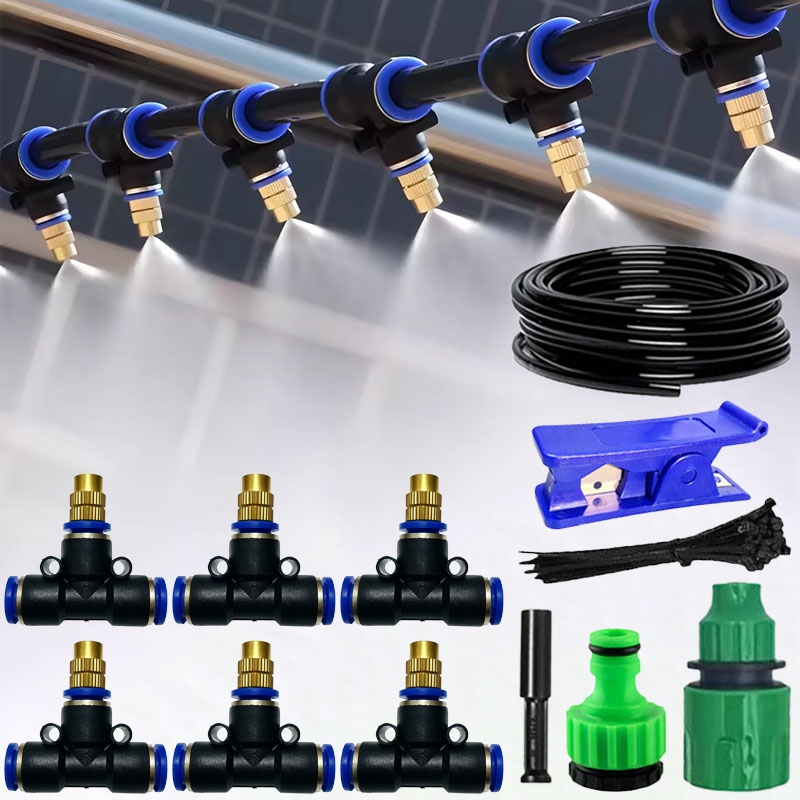 Smart Garden Sprinkler System - Misting Koelsysteem Kit - Messing Spuitmonden