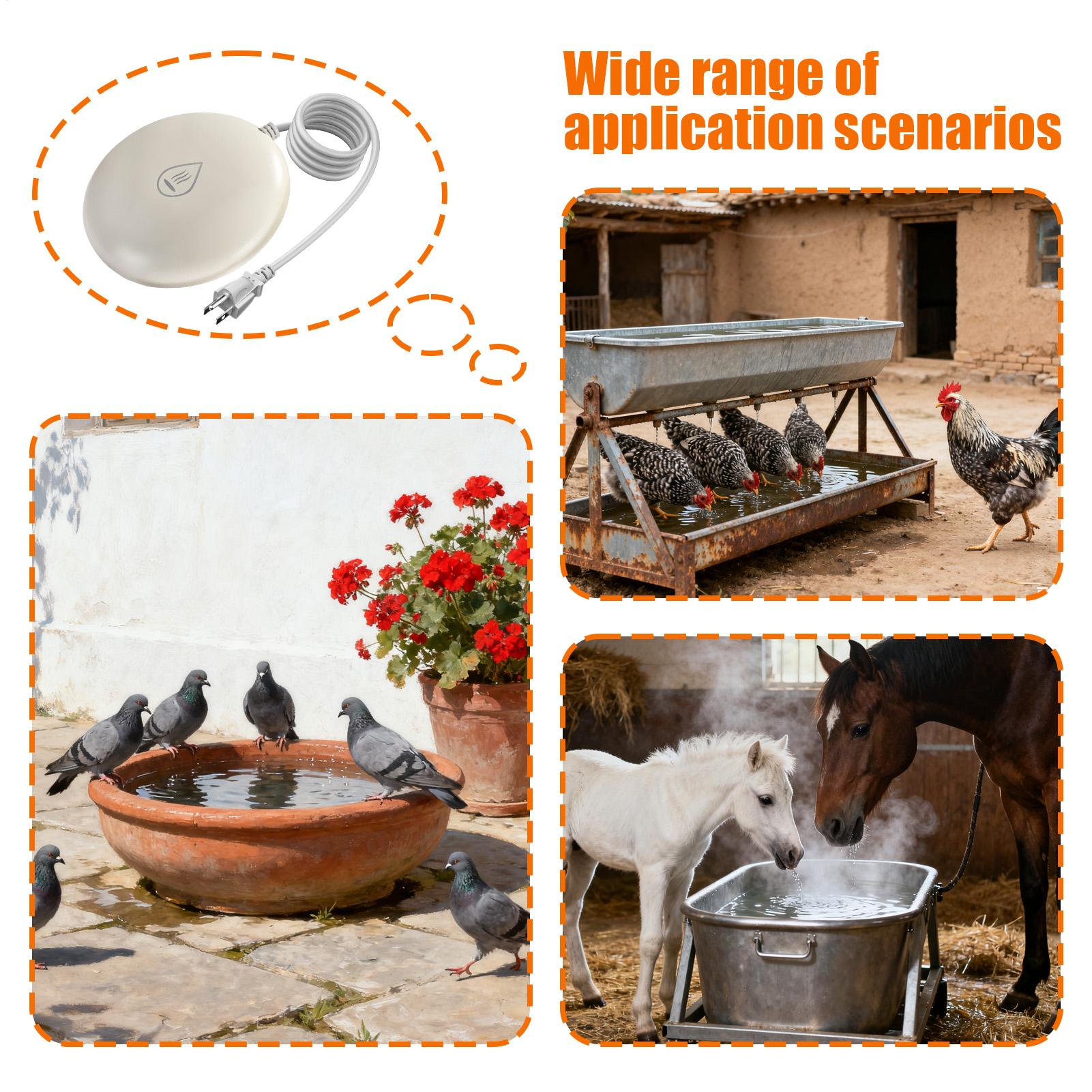 Smart Garden Bird Bath - Vogelbadkachel Vogelwaterzuiger Verwarming Slimme vijverdeicer voor