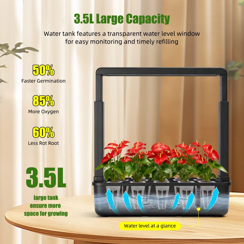 Smart Garden At Home - Indoor LED 15-buis hydrocultuur slimme tuin