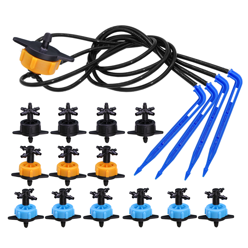Smart Garden Sprinkler System - 10Set 2/4/8L/H Bocht Pijl Drip Set