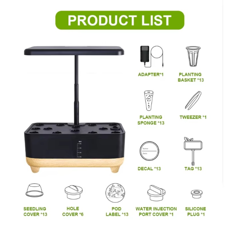Slimme binnenlandse hydrocultu - Smart Garden At Home recensie en prijs