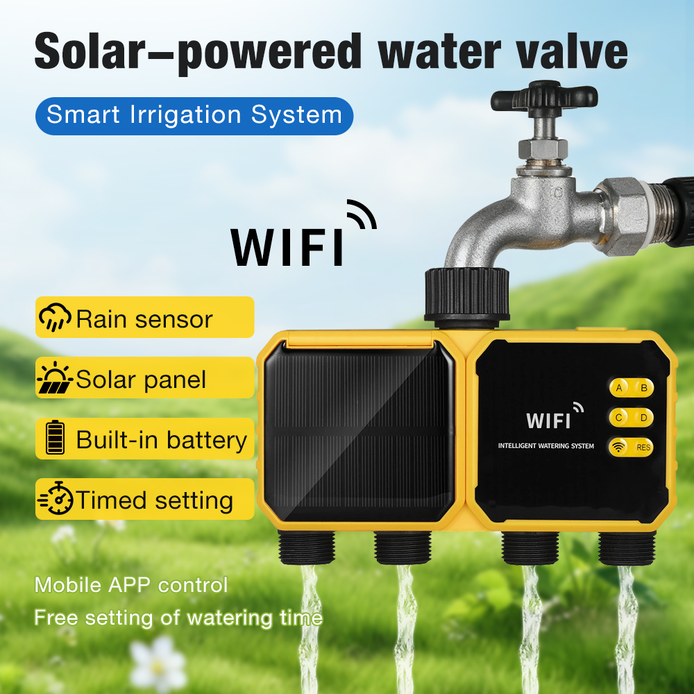 WiFi Solar Water Timer 1/2/4 U - Smart Garden Tap recensie en prijs