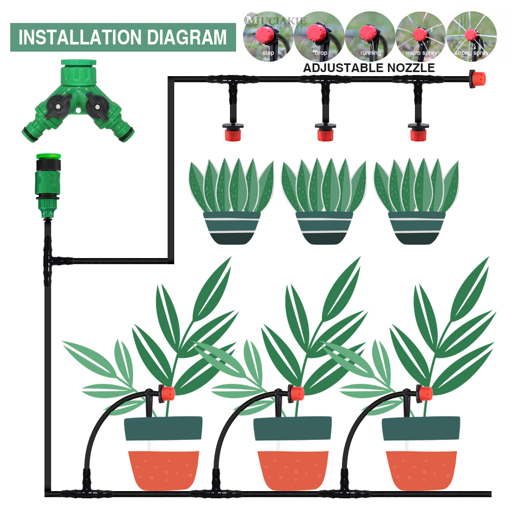 50-5M 1/4 ''Verstelbare Druppe - Smart Garden Sprinkler System recensie en prijs