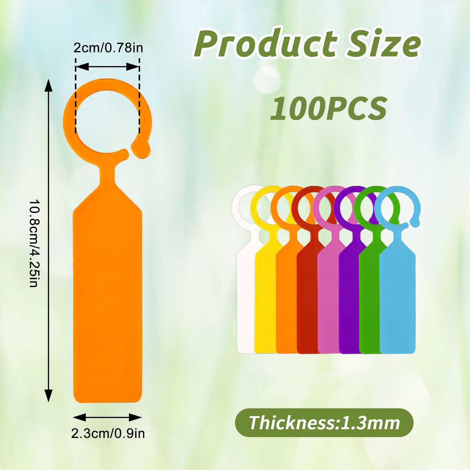 100 STUKS 10,7x2,3CM Plastic T - Garden Journal Planner recensie en prijs