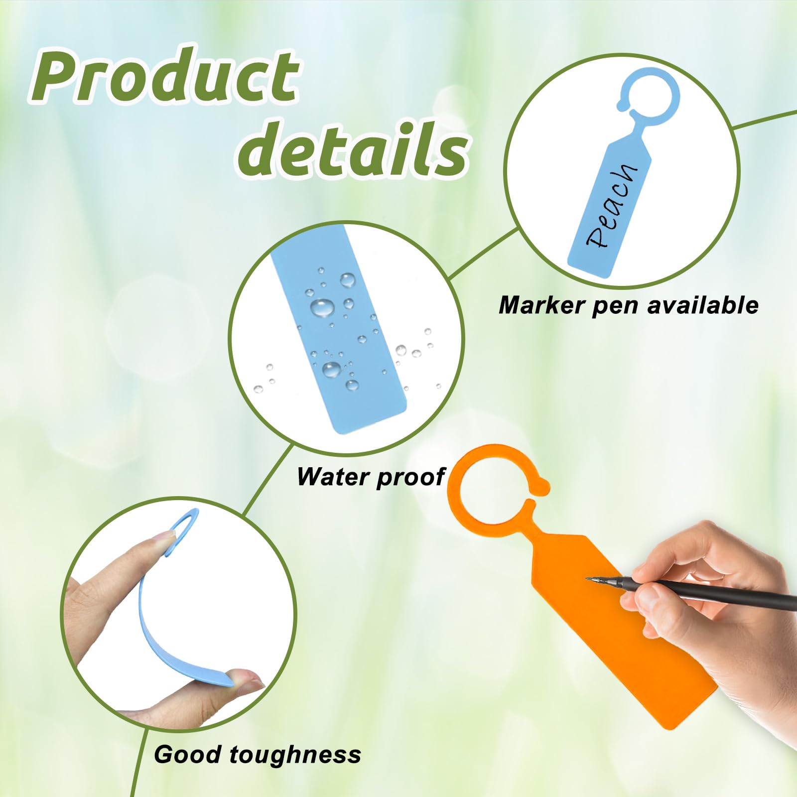 100 STUKS 10,7x2,3CM Plastic T - Garden Journal Planner recensie en prijs