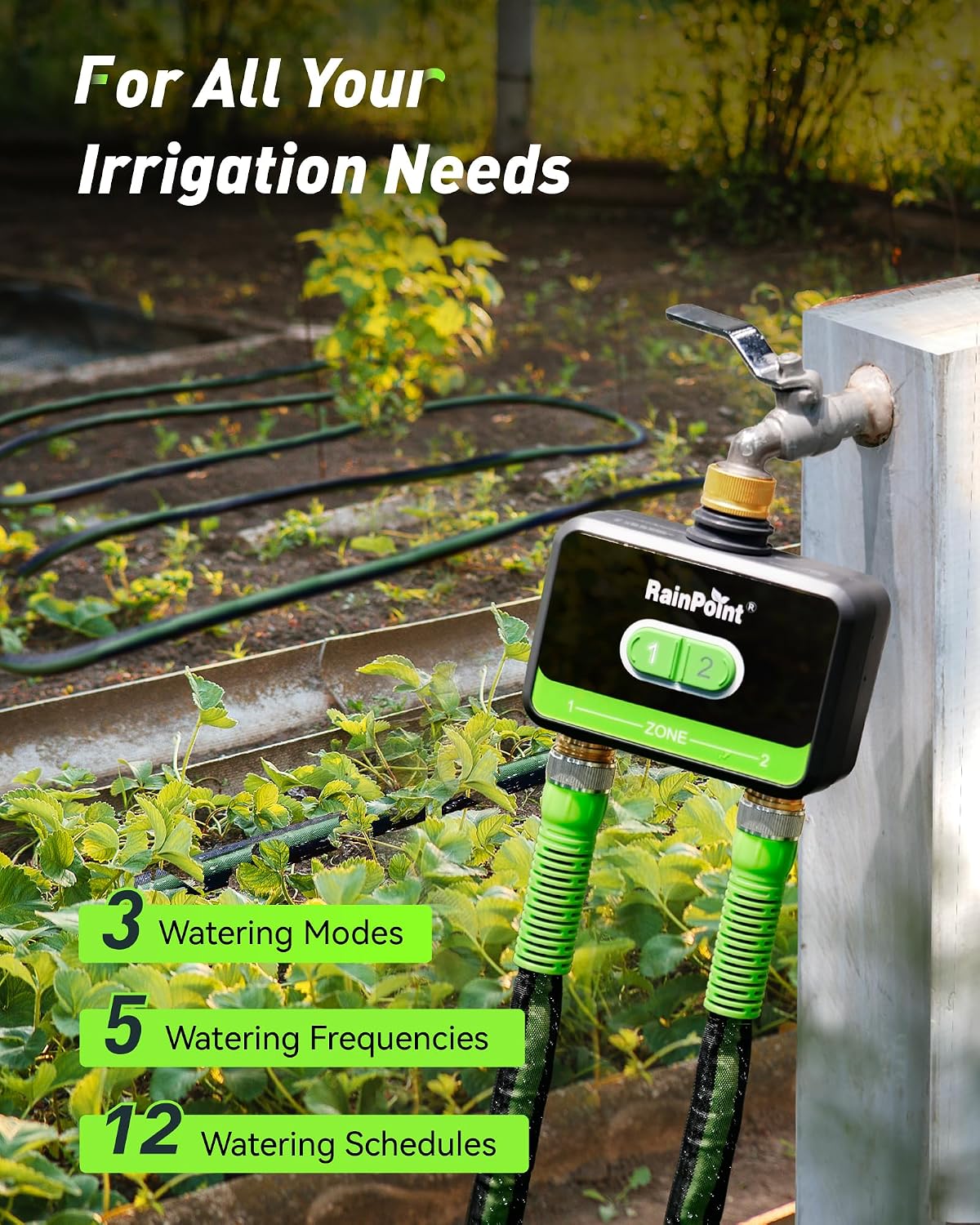 2-Zone Smart WiFi Watertimer v - Smart Garden Sprinkler System recensie en prijs
