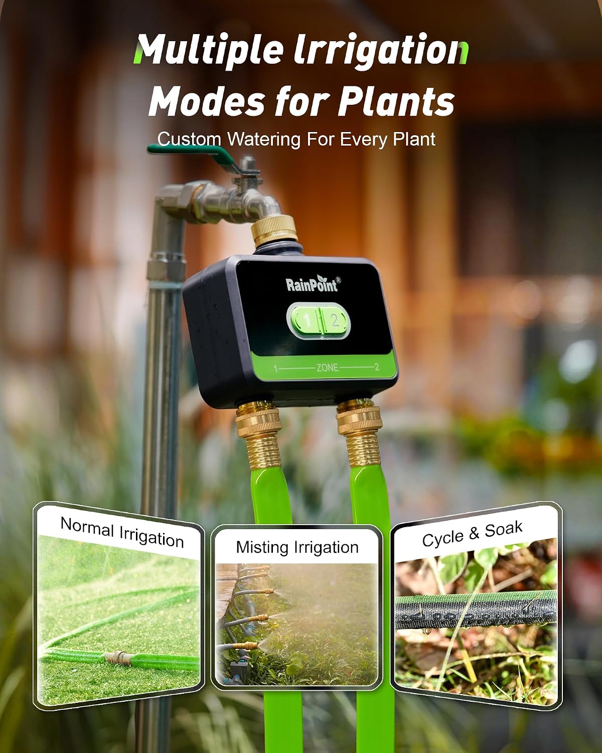 2-Zone Smart WiFi Watertimer v - Smart Garden Sprinkler System recensie en prijs