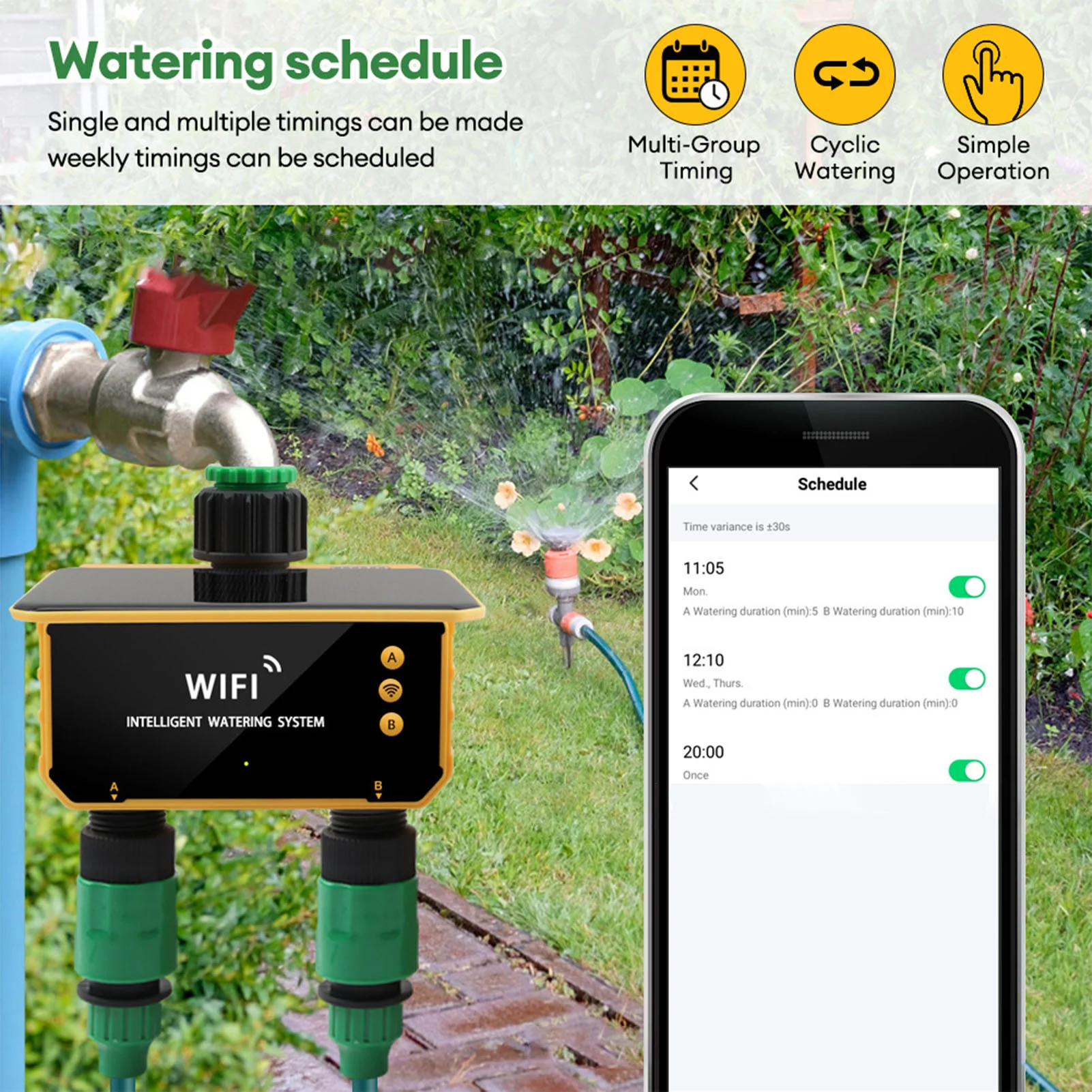 Solar WiFi Smart Irrigatie Tim - Smart Garden Watering recensie en prijs