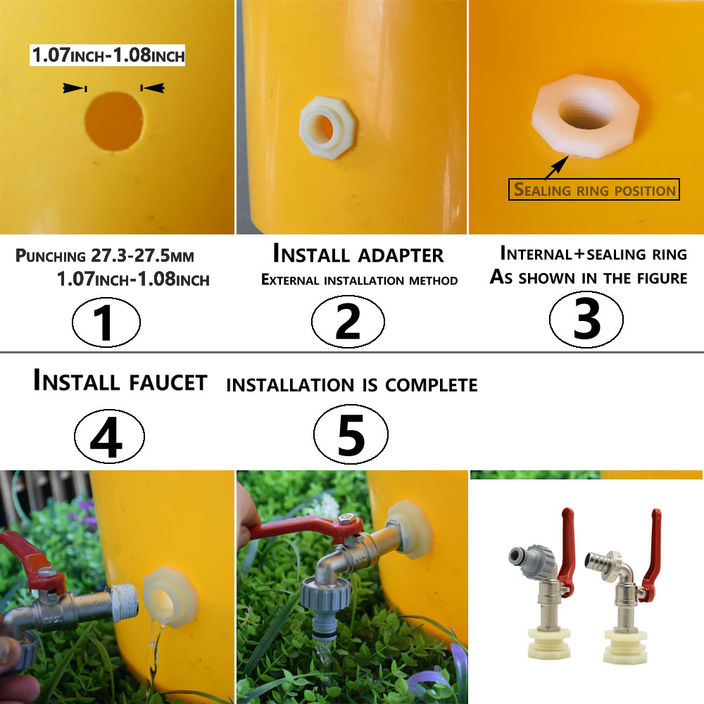 IBC Tank Tap Adapter Tepel S60 - Smart Garden Tap recensie en prijs